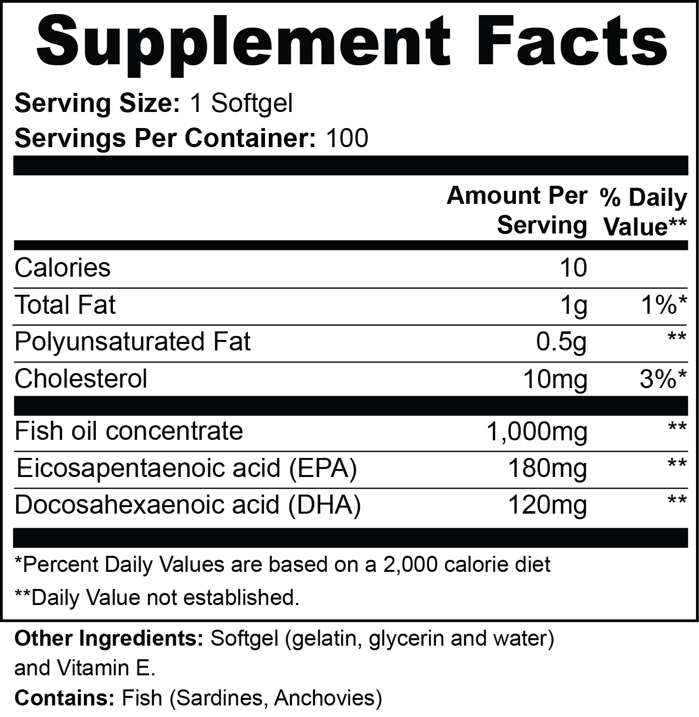 OmegaForce EPA 180mg + DHA 120mg