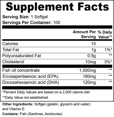 OmegaForce EPA 180mg + DHA 120mg